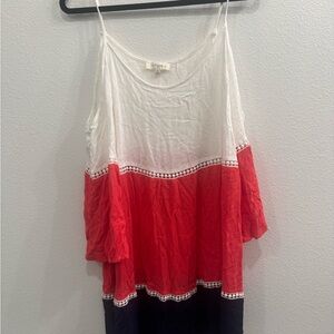 Umgee Red, White, and Blue Camisole